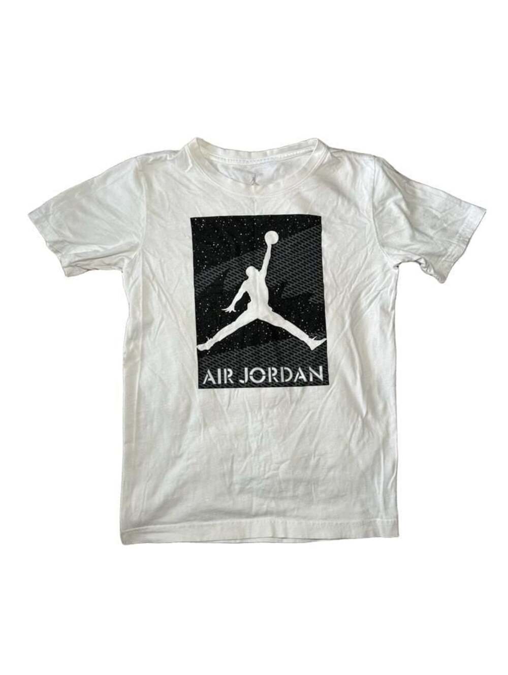 Air Jordan Jumpman Space Graphic White Short Sleeve T-Shirt Size L